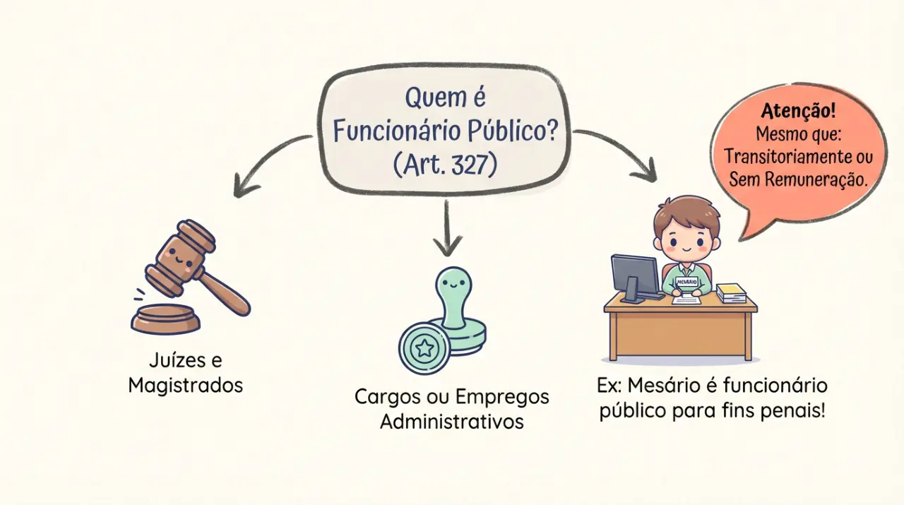 Mapa mental desenhado: Peculato