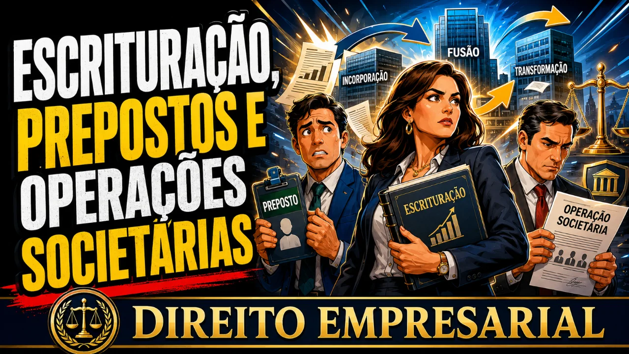 Resumo de Escrituração, Prepostos e Operações Societárias
