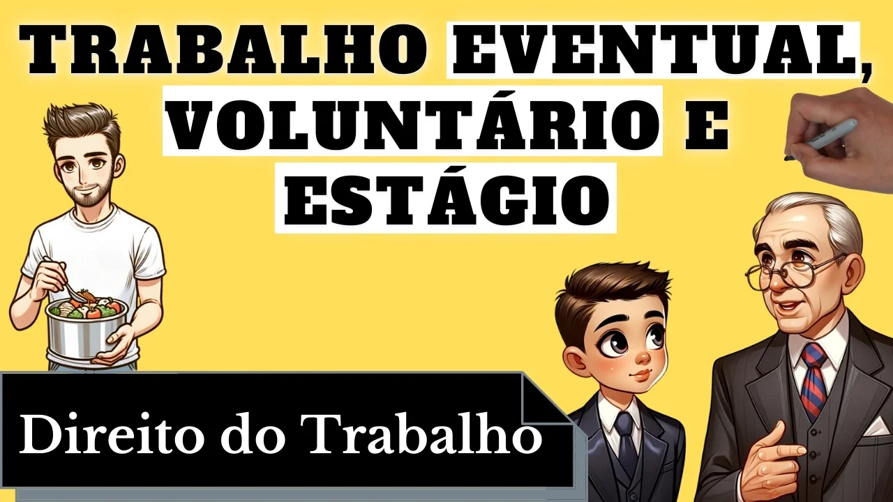 Videoaulas de Direito do Trabalho: Trabalho Eventual, Voluntário e Estágio
