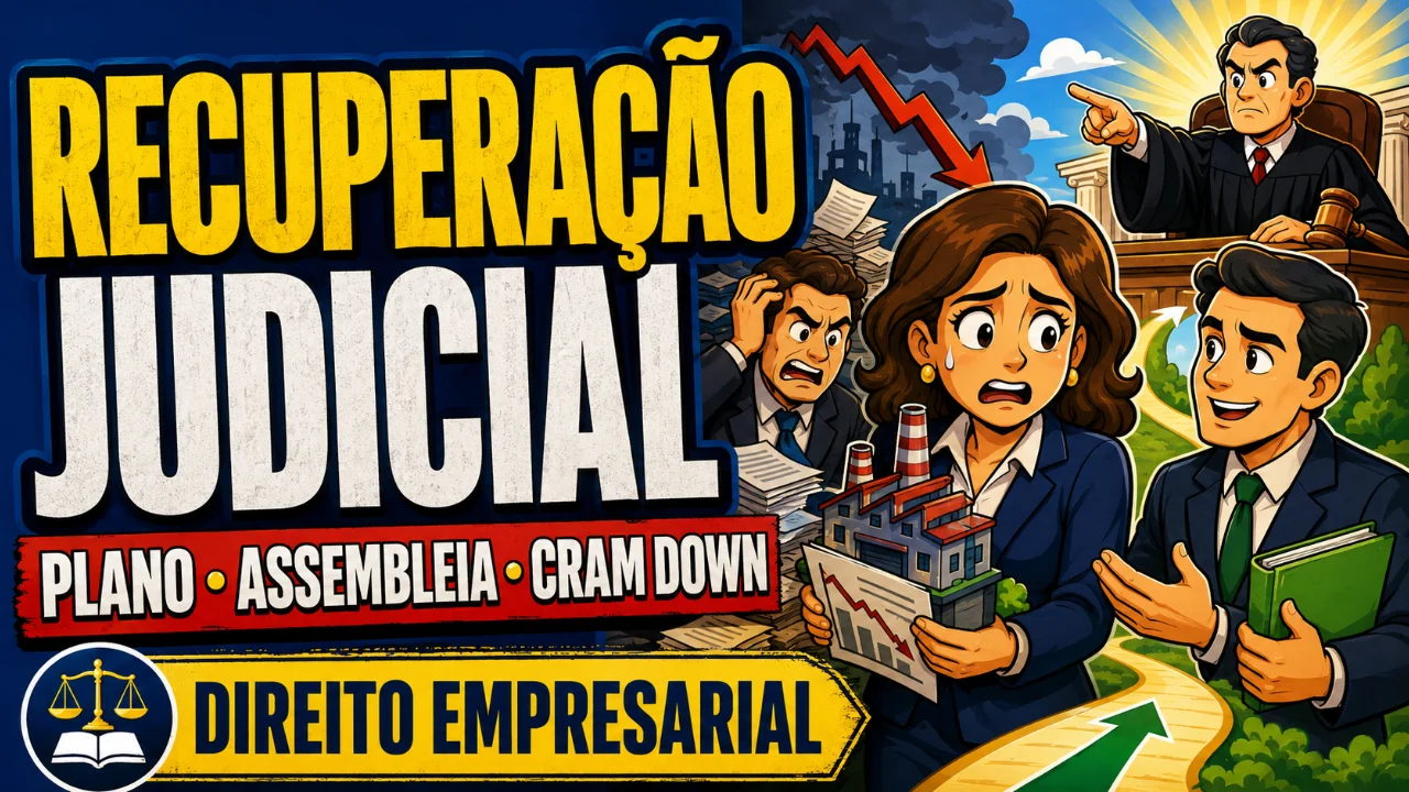 Resumo de Recuperação judicial Procedimento, plano, assembleia, cram down e recuperação extrajudicial