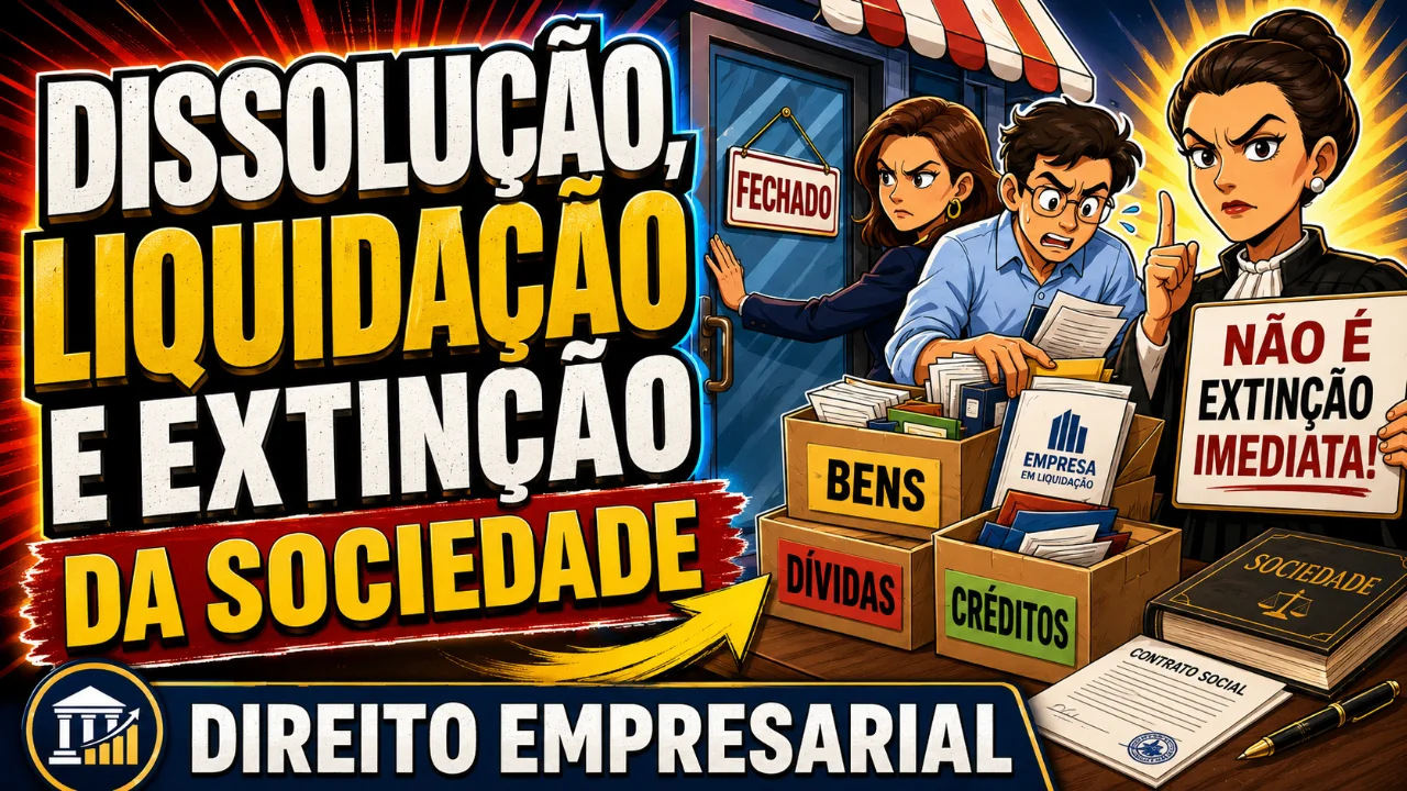 Resumo de Dissolução, Liquidação e Extinção da Sociedade