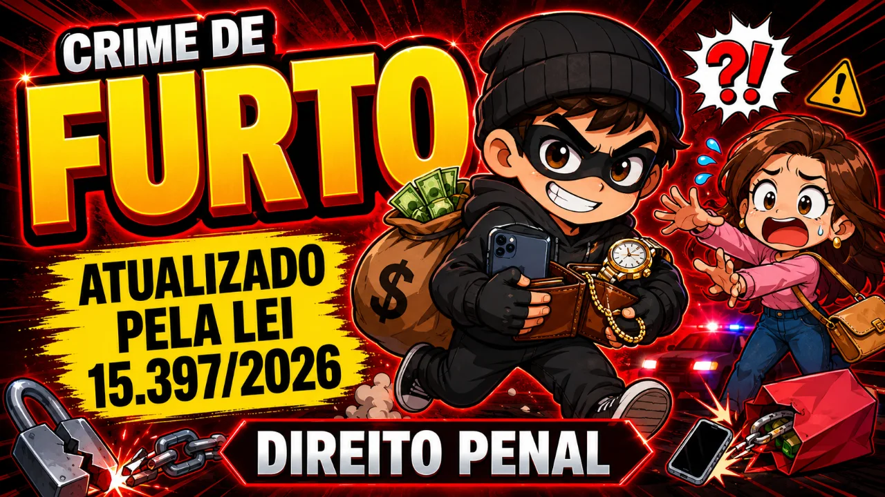 Resumo de Crime de Furto (Atualizado pela Lei 15.397/2026)