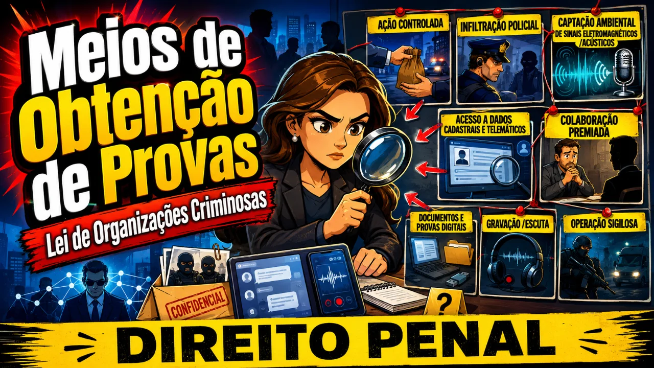 Resumo de Meios Especiais de Obtenção de Provas (Lei de Organização Criminosa)