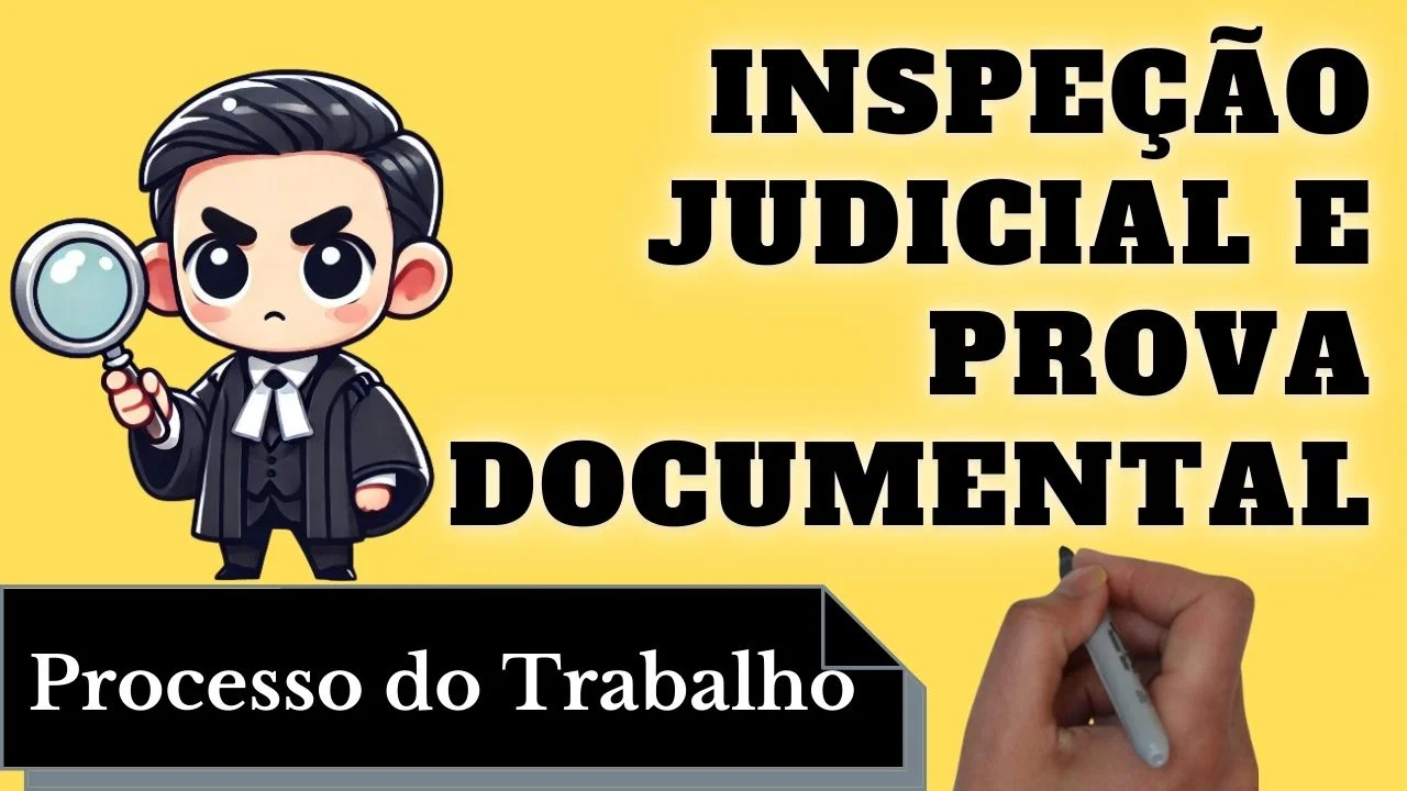Videoaulas de Processo do Trabalho: Inspeção Judicial e Prova Documental