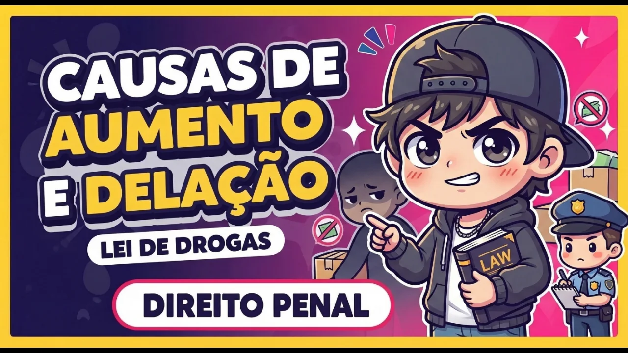 Resumo de Causas de Aumento e Delação (Lei de drogas)