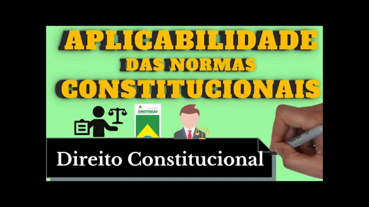 Videoaulas de Direito Constitucional: Teoria da Aplicabilidade das Normas Constitucionais