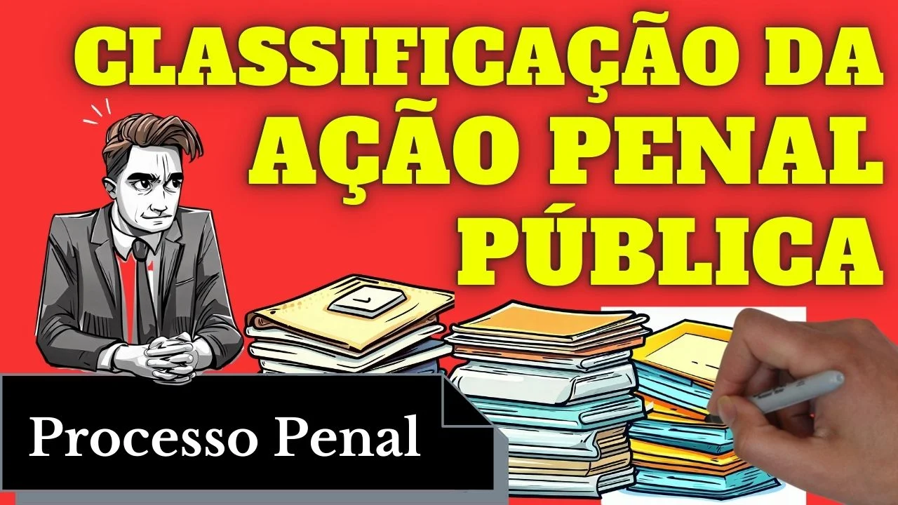 Videoaulas de Processo Penal: Classificação da Ação Penal Pública