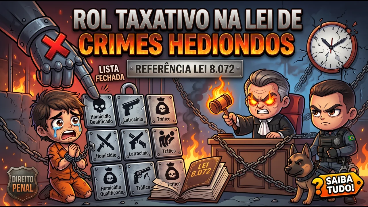 Rol taxativo na Lei de Crimes Hediondos
