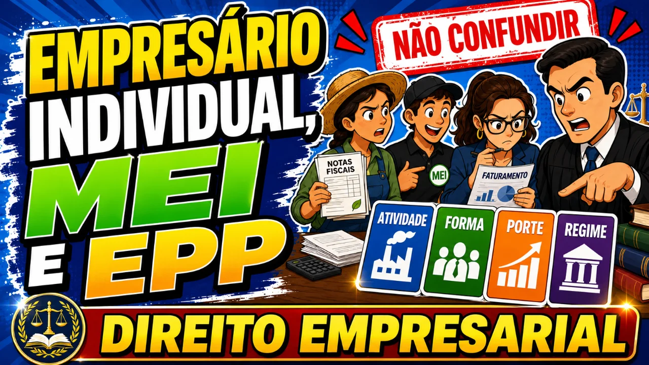 Resumo de Empresário rural, microempreendedor individual, pequeno empresário, microempresa e empresa de pequeno porte