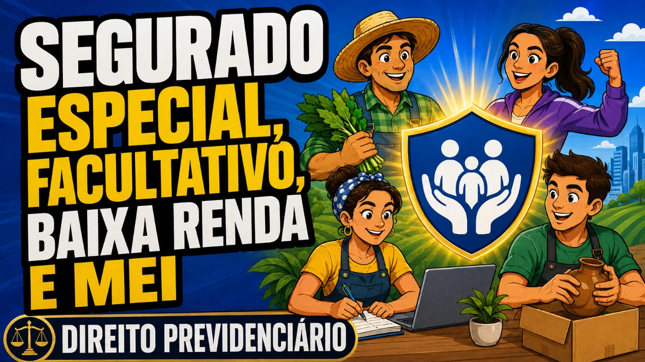 Resumo de Segurado Especial, Facultativo, Baixa Renda e MEI