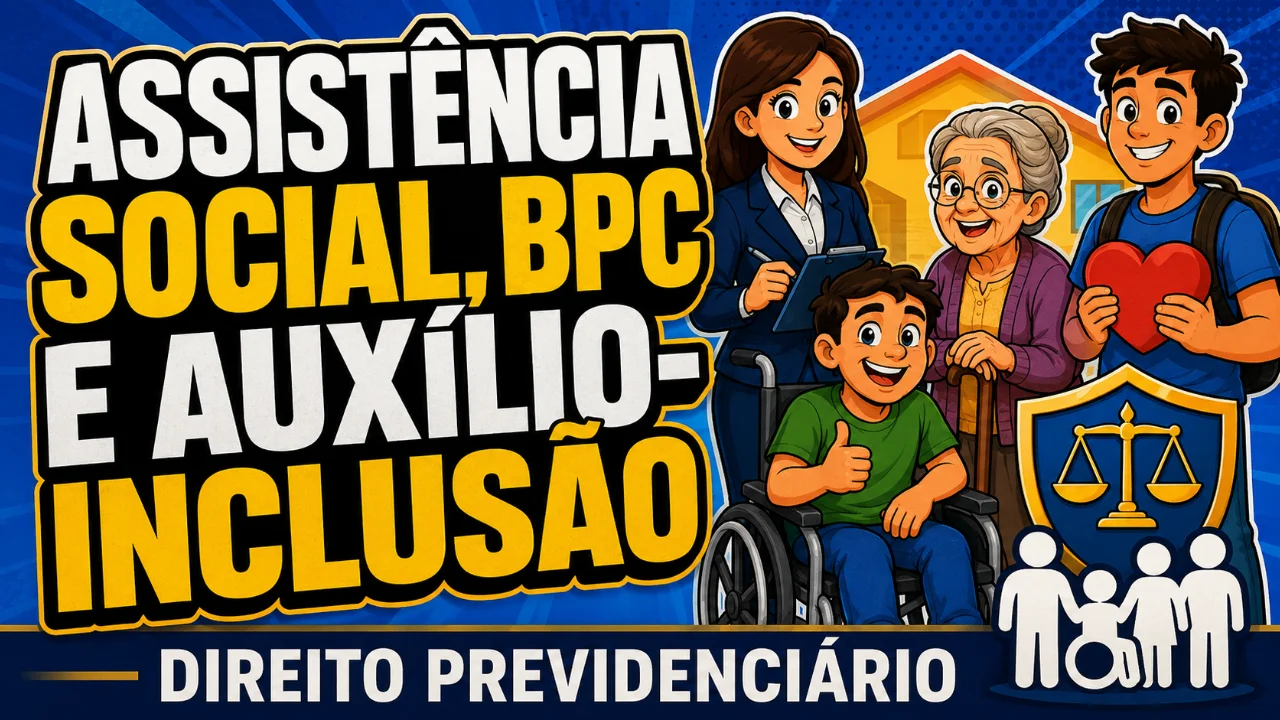Resumo de Assistência Social, BPC e Auxílio-Inclusão